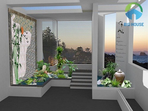 gạch ốp giếng trời sang trọng nhất