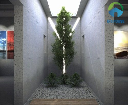 Mẫu gạch ốp giếng trời ấn tượng nhất